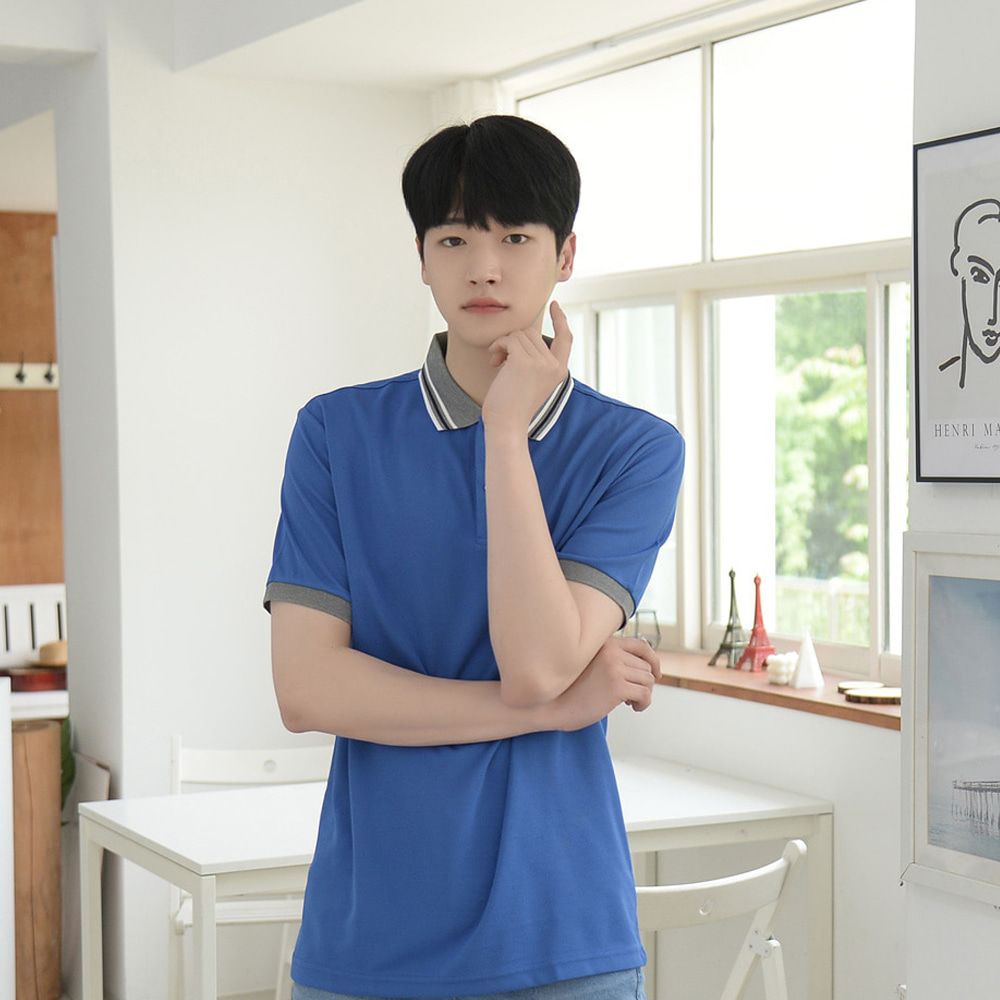 교복몰 도전사 3라인 포인트 카라티 (3컬러) 단체복