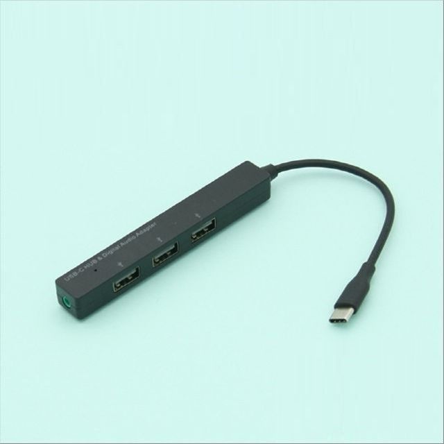 USB 3.1 Type C 3포트 허브 3.5mm 스테레오 USB 2.0
