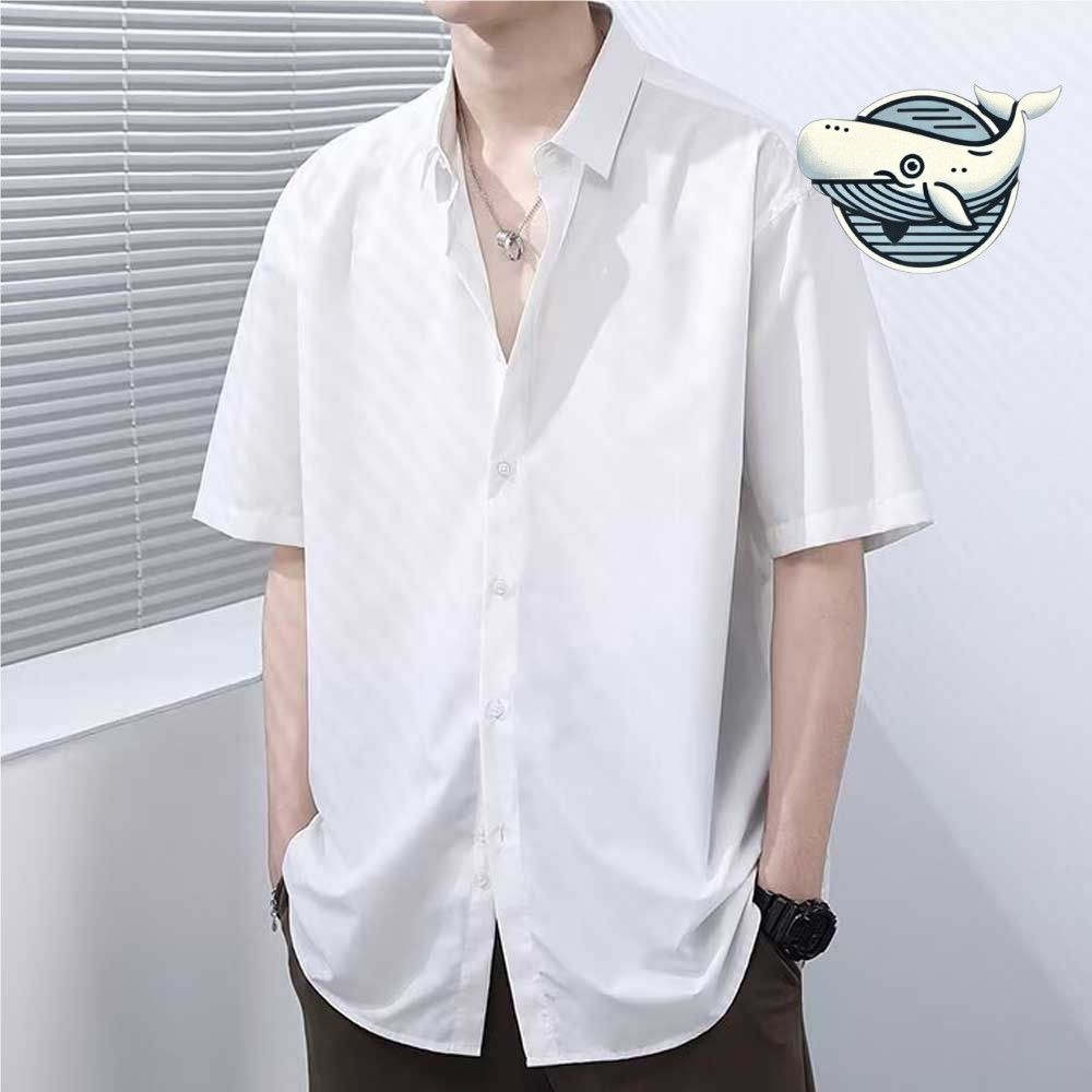남자 여름 반팔 셔츠 데일리 베이직 카라넥
