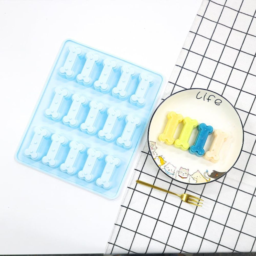 강아지 쿠키 만들기 실리콘 몰드 15구 반려견 간식 도구 베이킹 용품