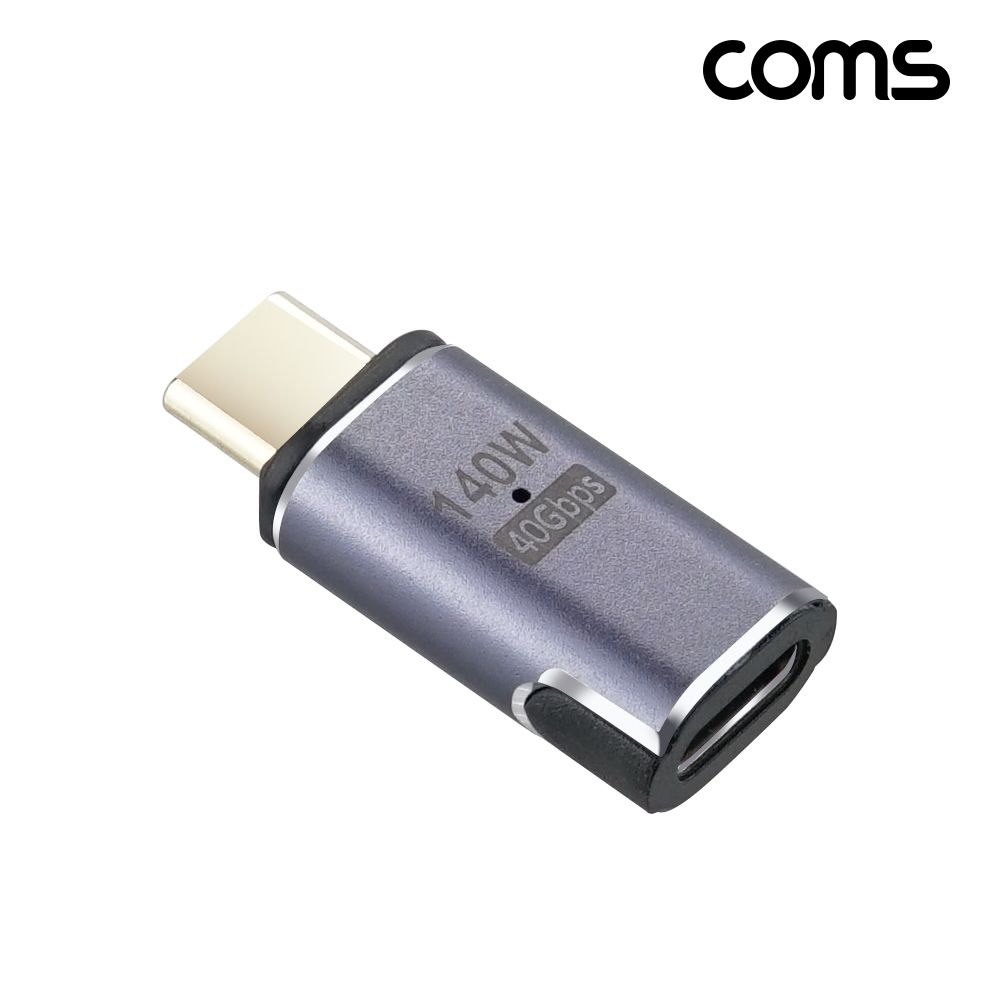 Coms USB 4.0 Type C 꺾임 젠더 GEN3 C to C 이마커