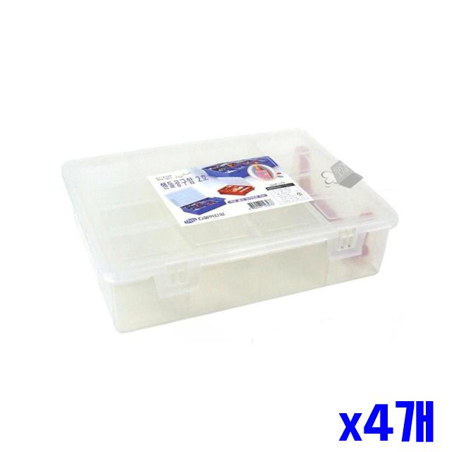 핸들 x4개 공구정리 공구통 24x19x6cm 공구함 칸칸이