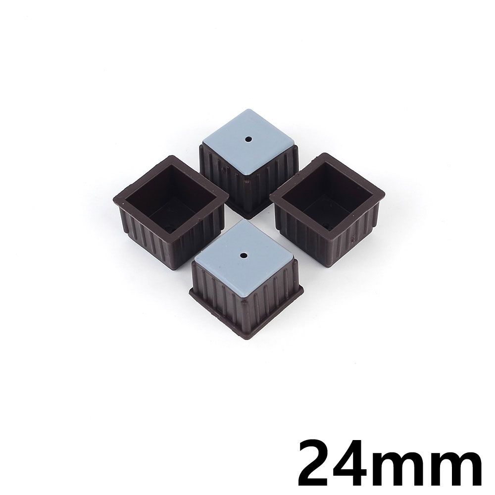 아이티알,NE 사각 갈색 의자캡 4p X2개 (24mm) 층간소음 긁힘방지