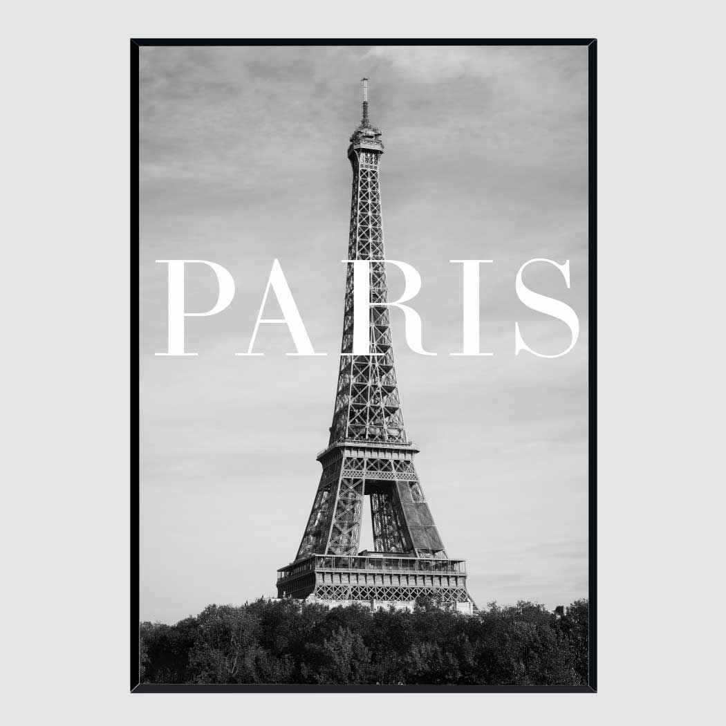 모던 인테리어액자 Paris Text 2 A2사이즈