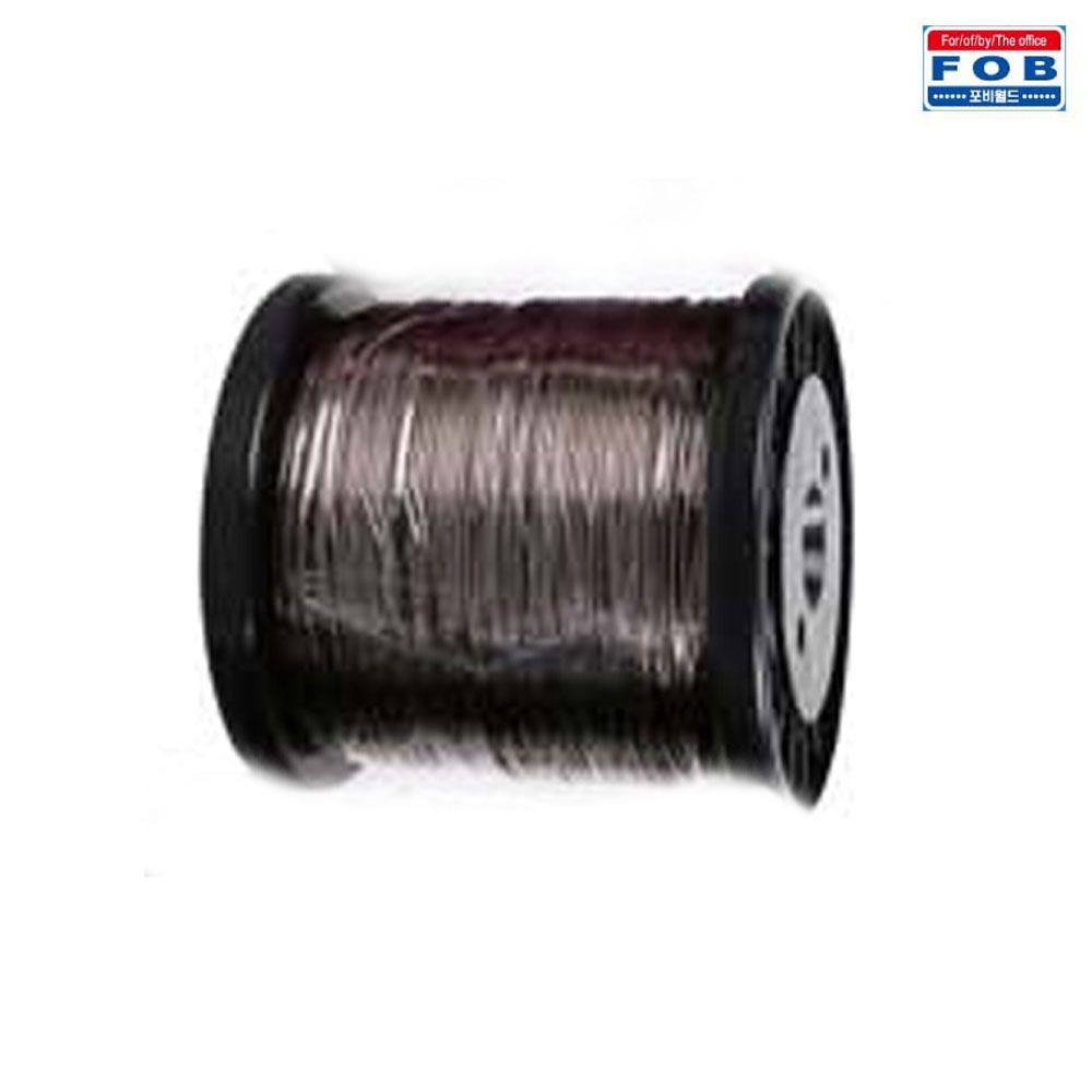포비 와이어 공예철사 대용량 두께 1.5mm x 120M 갈색