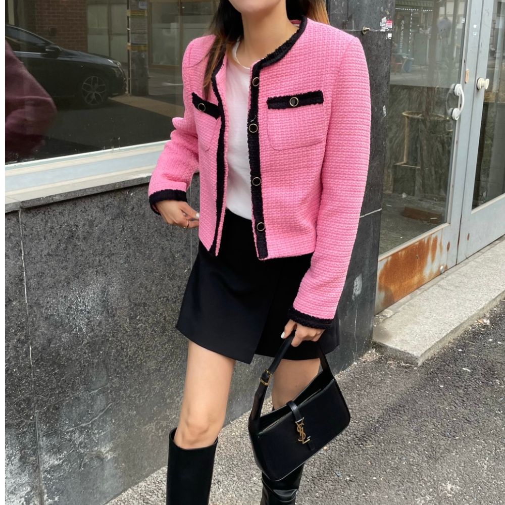 가을 크롭자켓 콤비 숏자켓 여자자켓 봄자켓 여