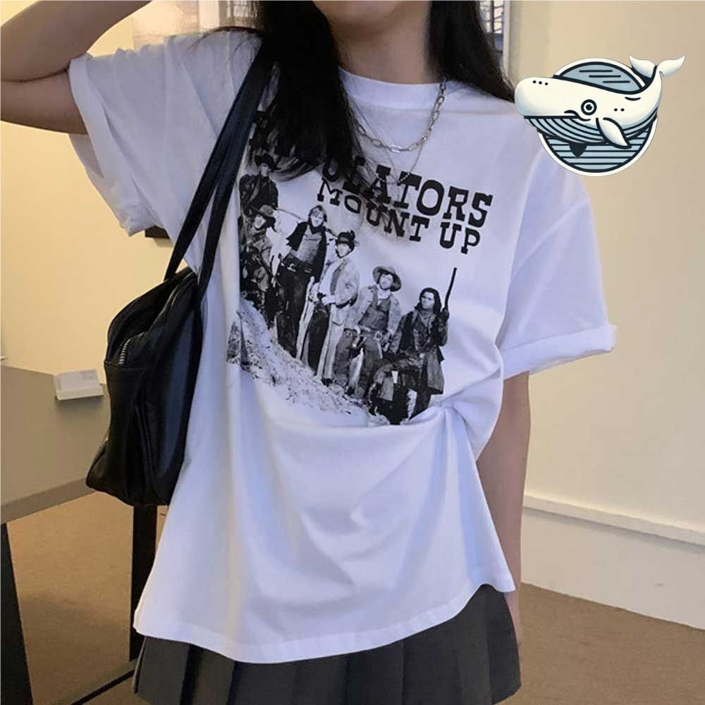 편안한 영문프린팅 흰색 반팔티셔츠 데일리