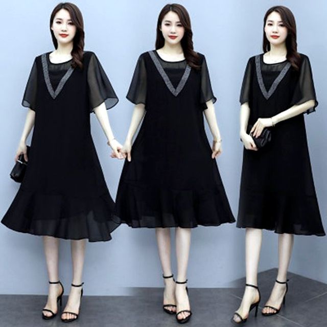 빅 사이즈 여성복 URS740670 나시원피스 여성원피스