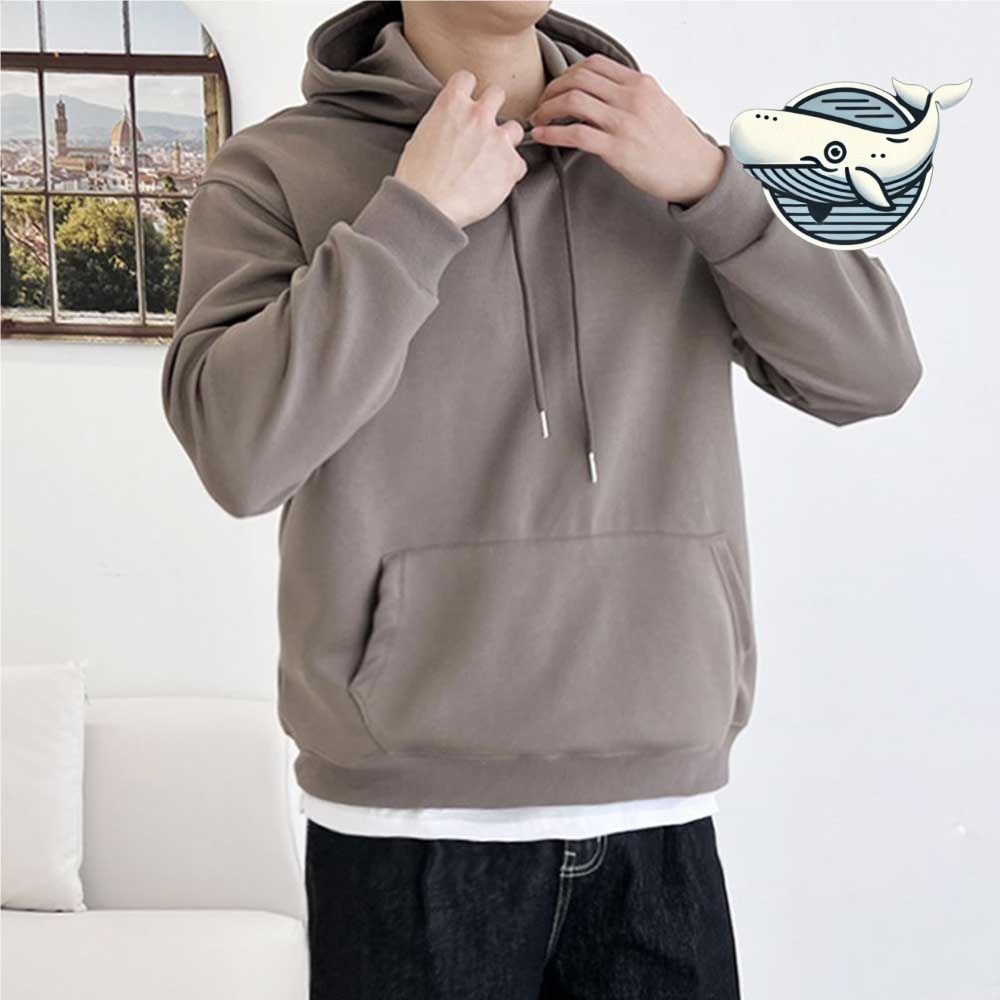 감성 오버핏 커플후드티 베이직 풀오버 데일리