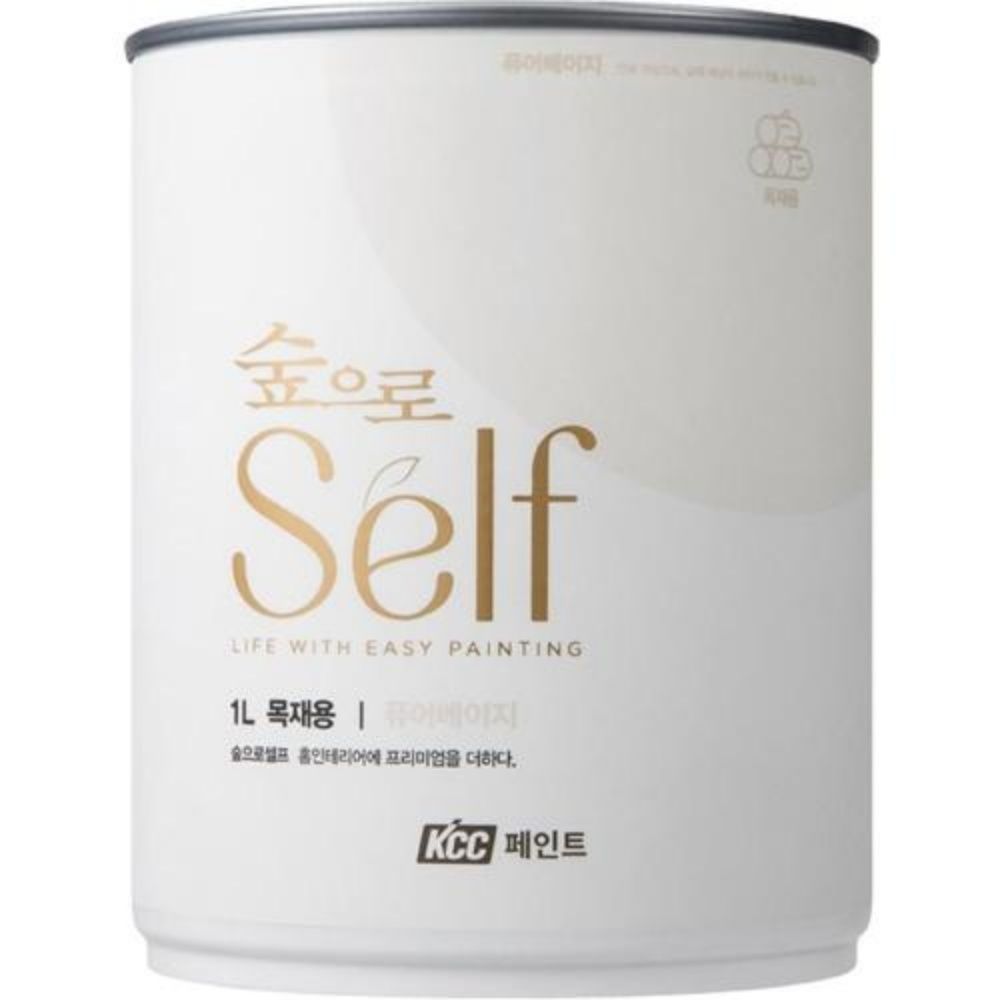 숲으로 목재용 에그쉘 페인트 1L 퓨어베이지