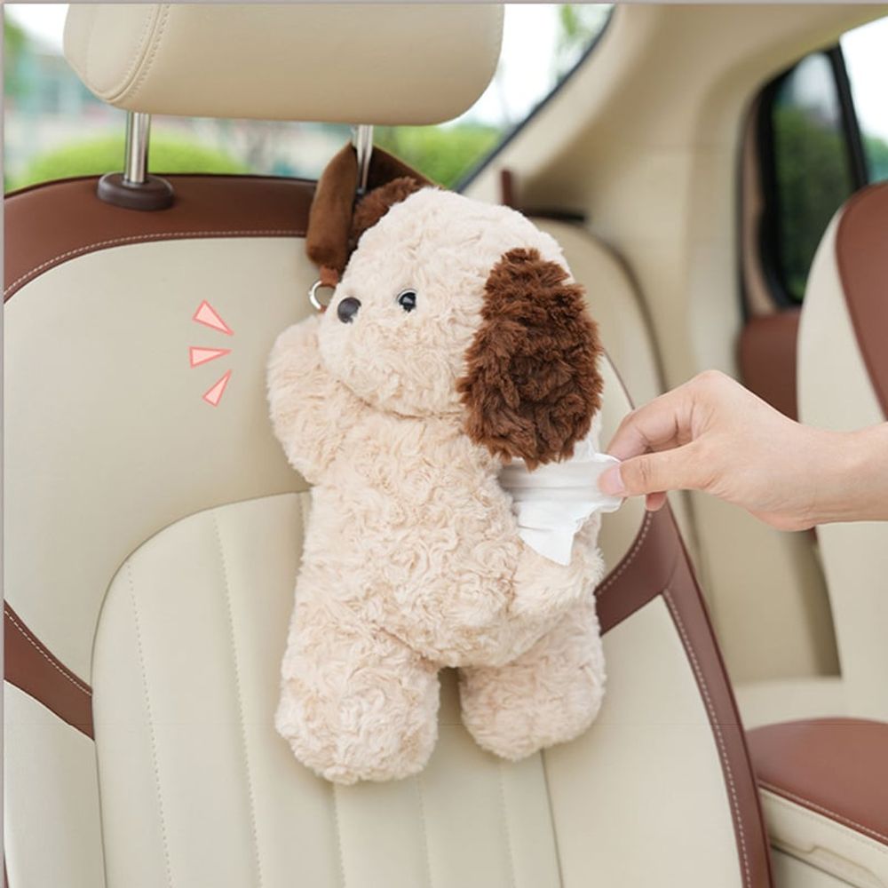 강아지 인형 차량용 휴지걸이 휴지케이스 티슈커버