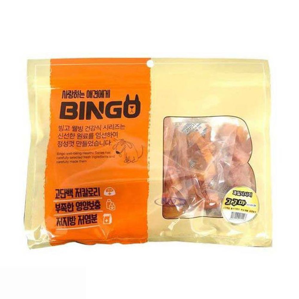 애견간식 빙고 고구마 사사미 400g 10팩 1타