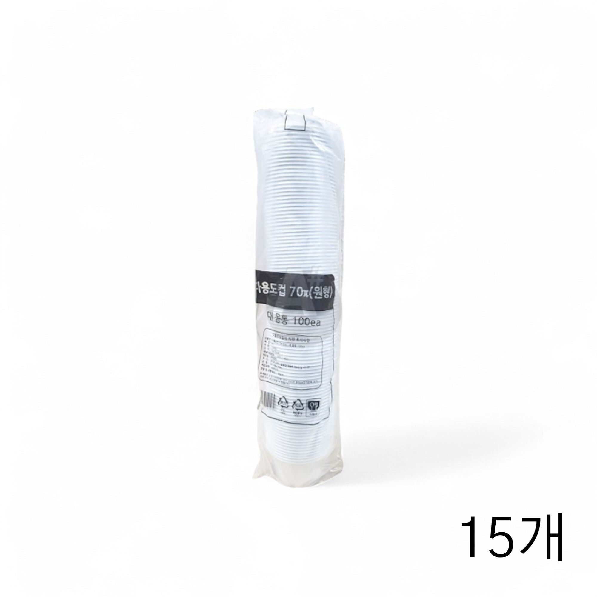 일회용기 다용도컵 70파이(원형) 대 몸통 100eaX15개