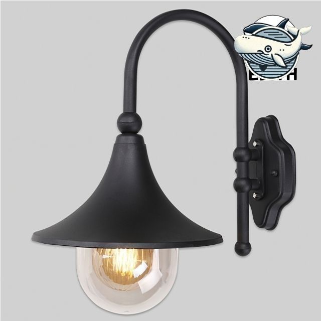 모던 블랙 LED 벽 조명 나팔형 인테리어
