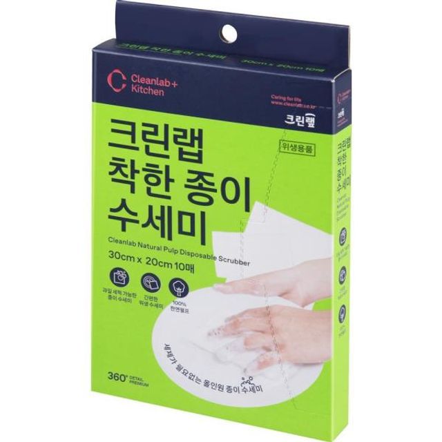 124089 종이수세미 착한 종이수세미 30cm