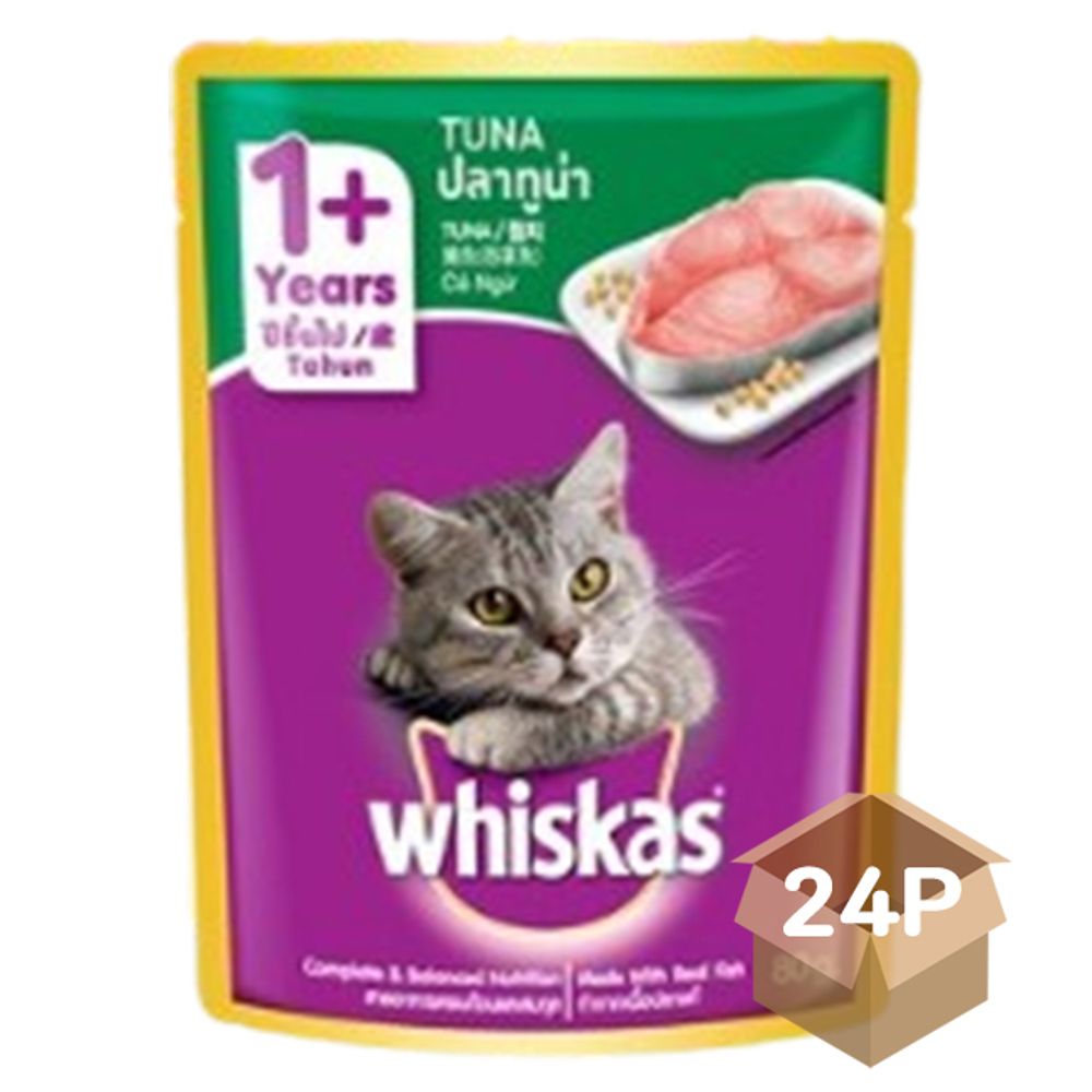 고양이 파우치 사료 어덜트 참치 80g 24P 습식 영양