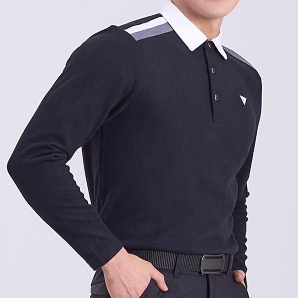 남자 남성 골프 티 티셔츠 긴팔 운동 카라 봄 가을 기