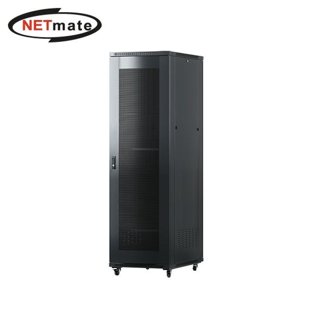 강원전자 넷메이트 NM-S1800PD 타공문 서버랙 블랙