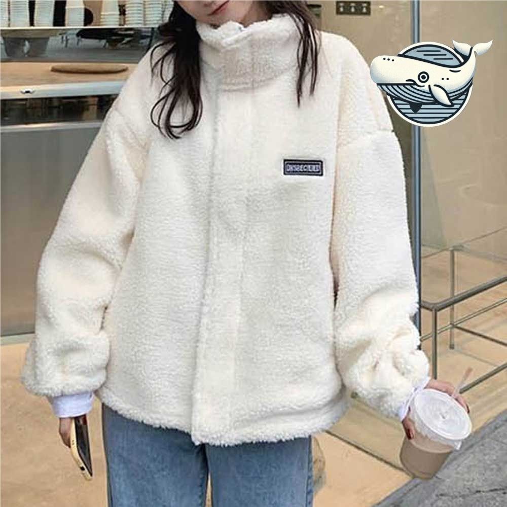 여성용 포근한 따뜻이 집업 점퍼 실내외 아우터