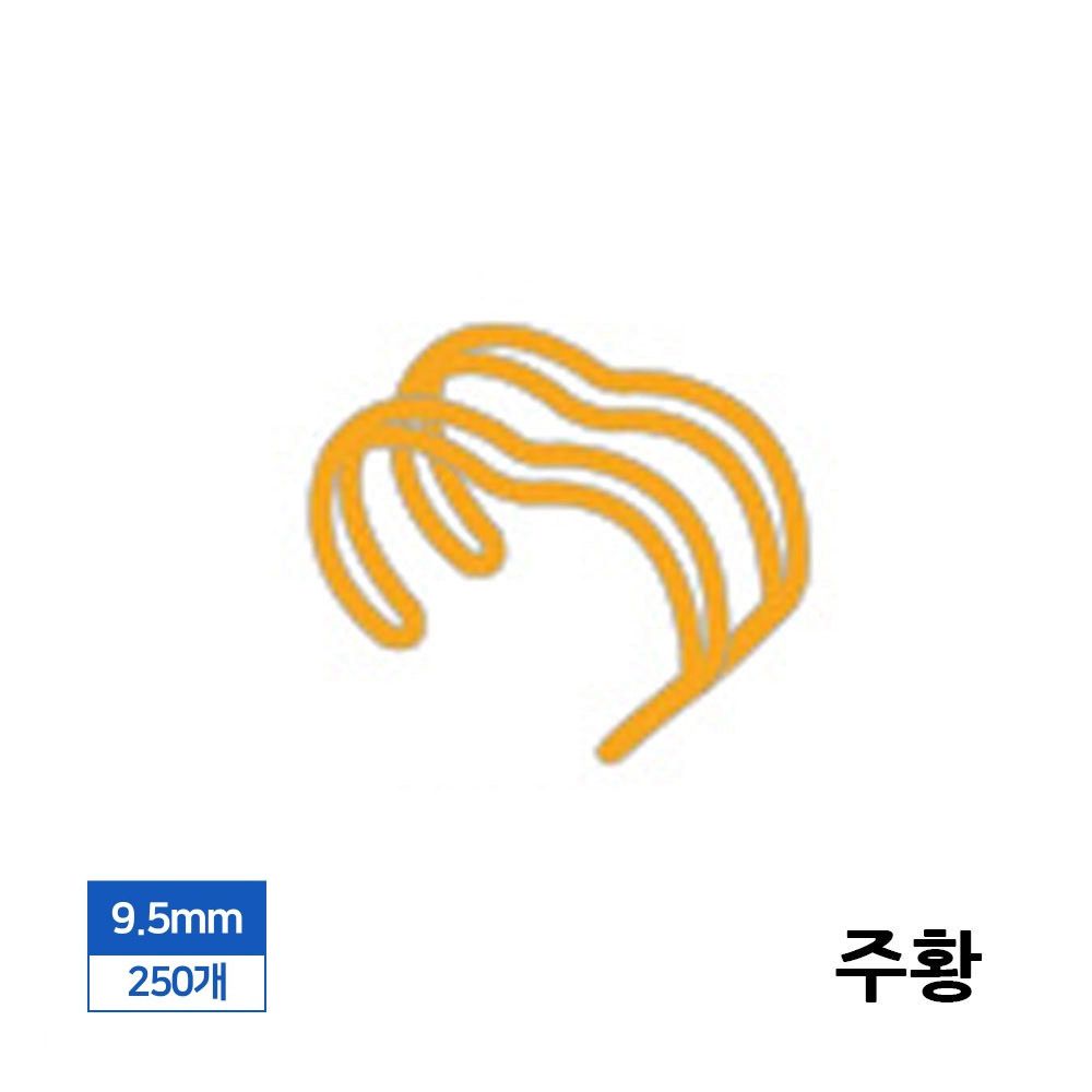 제본 9.5mm 주황색 와이어링 3대 1 250 개입