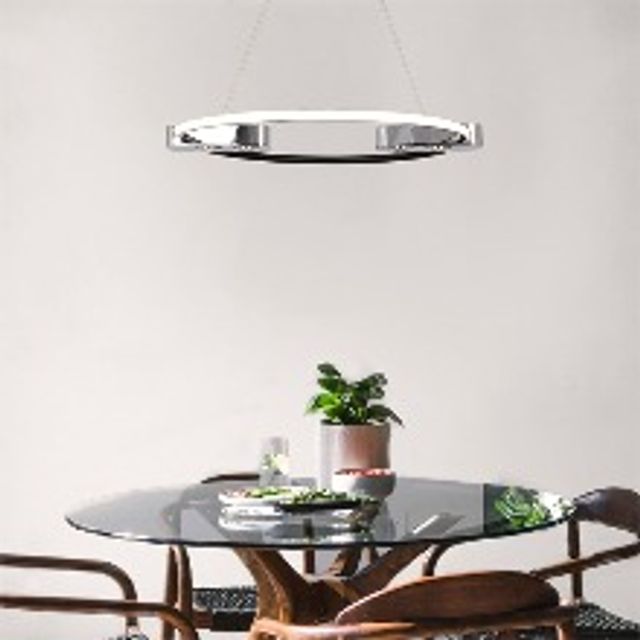 LED 브리디 원형 팬던트 60W 블랙 식탁 주방 카페