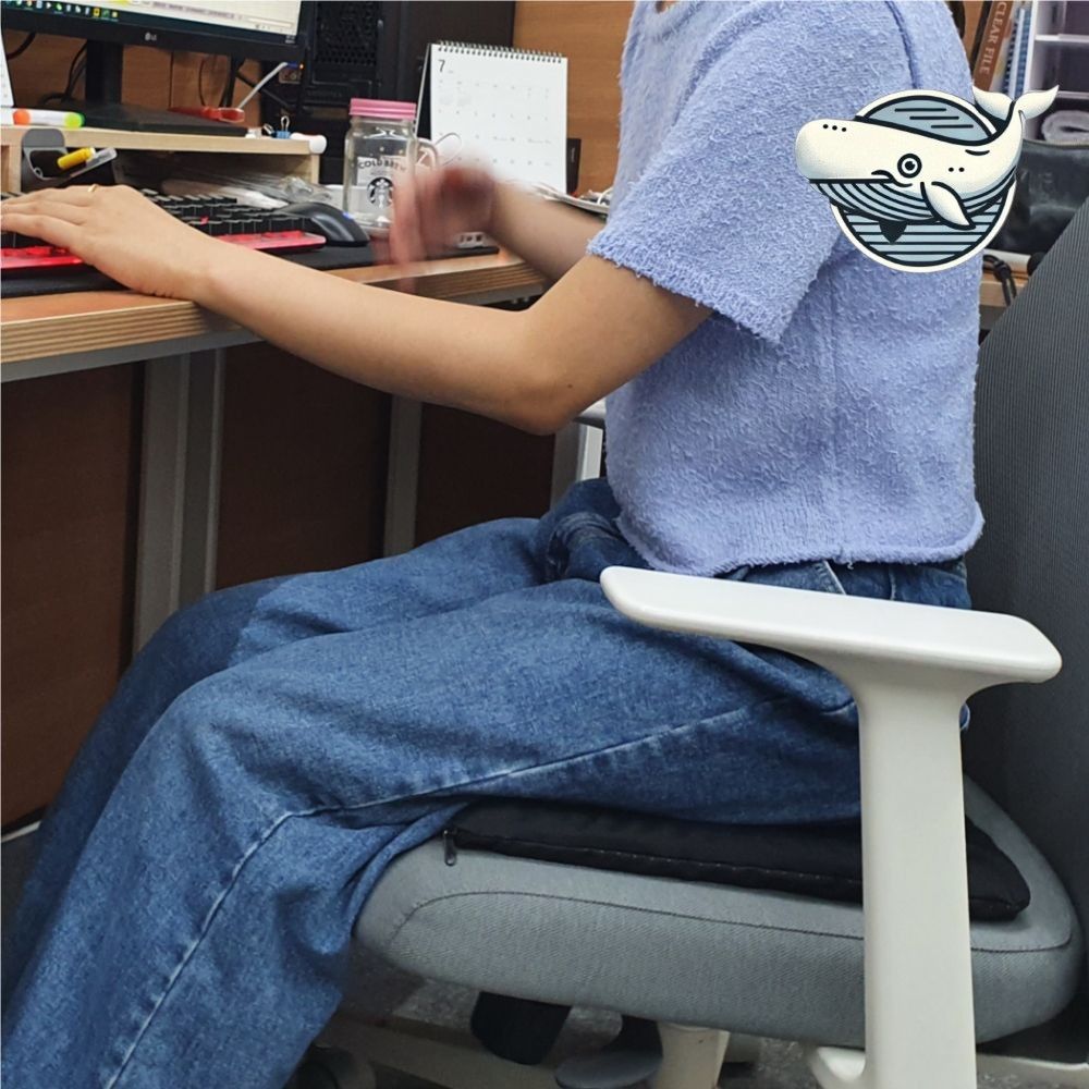 편안한 메모리폼 의자 방석 사각형 실리콘 쿠션