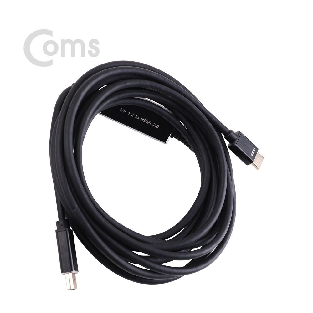 Coms 디스플레이 포트 to HDMI 케이블 5M DP1.2 HDMI