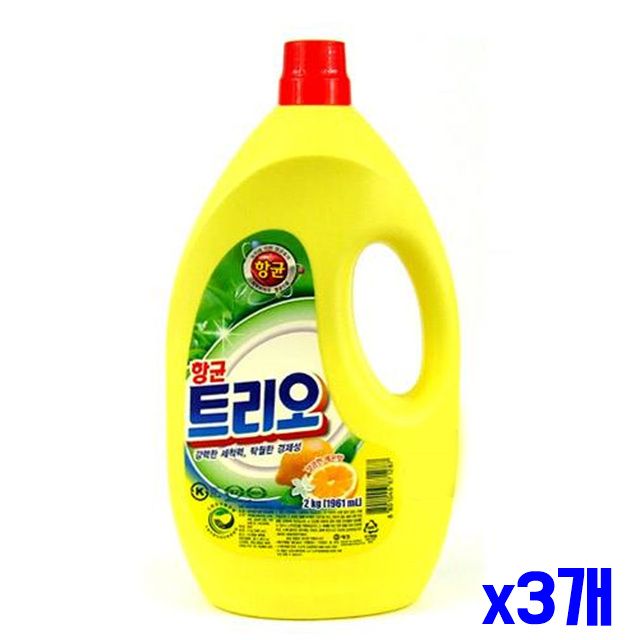 2kg 설거지세제 레몬향 x3개 트리오 식기세척