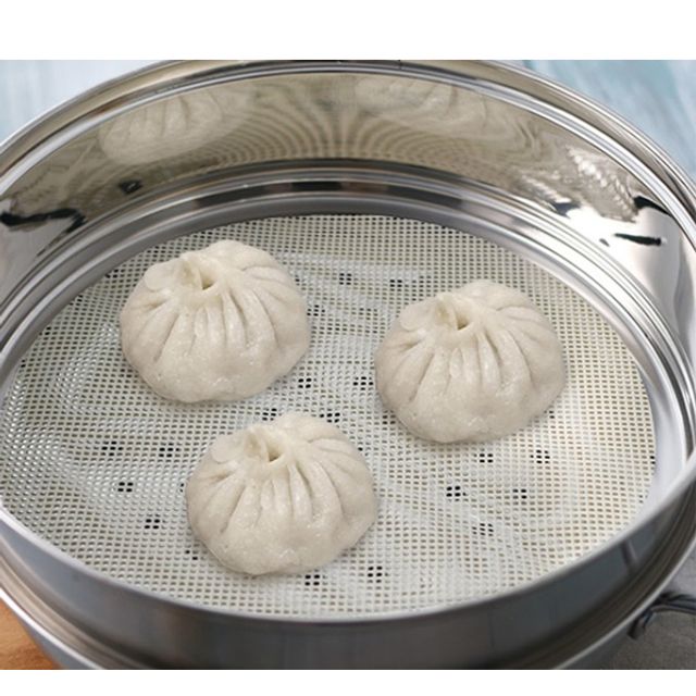 이딜리 찜판 실리콘 찜시트 만두판 찜깔판 깔개 66cm