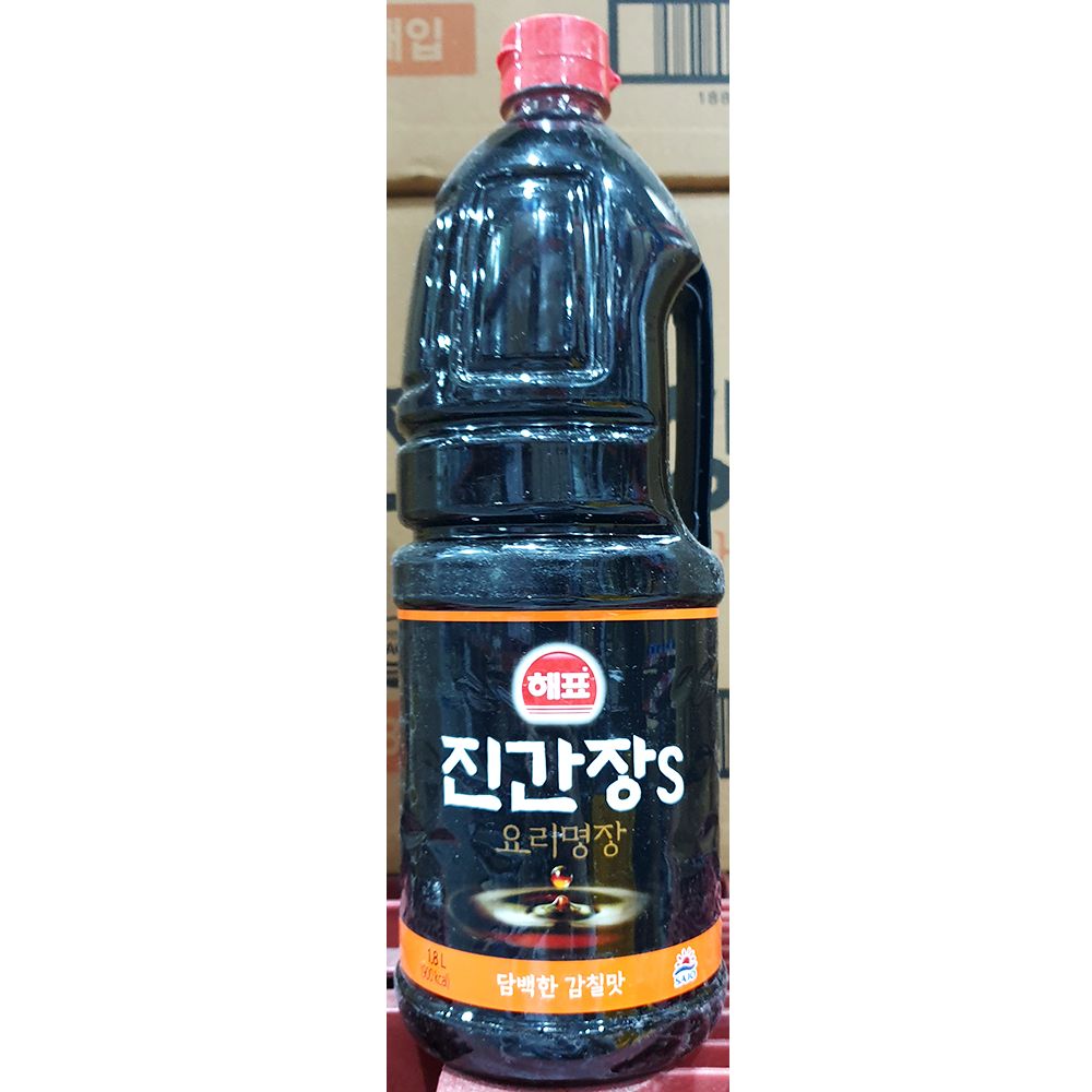 진간장 S 해표 1.8kg X8개 감칠맛 업소 간장 식당