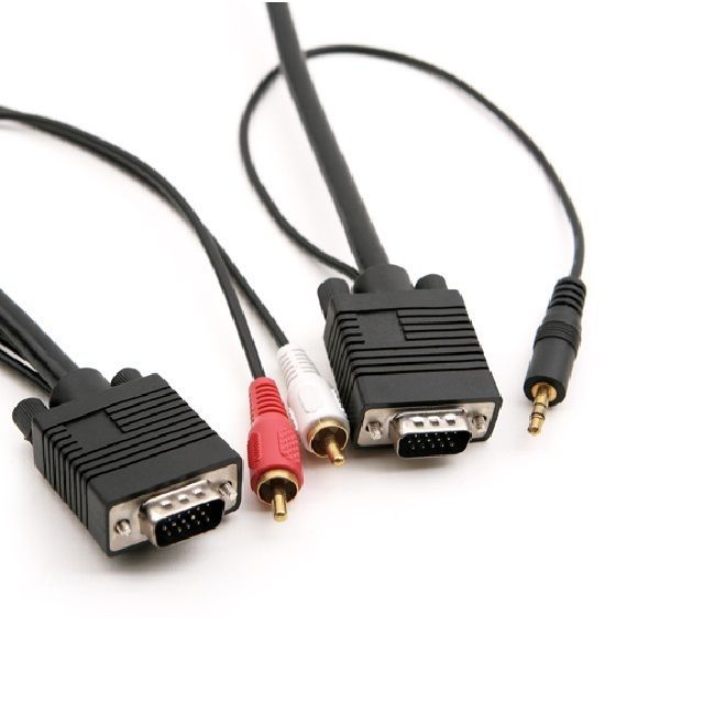 모니터 RGB 오디오 통합 케이블 RGB ST 2RCA 15M VGA