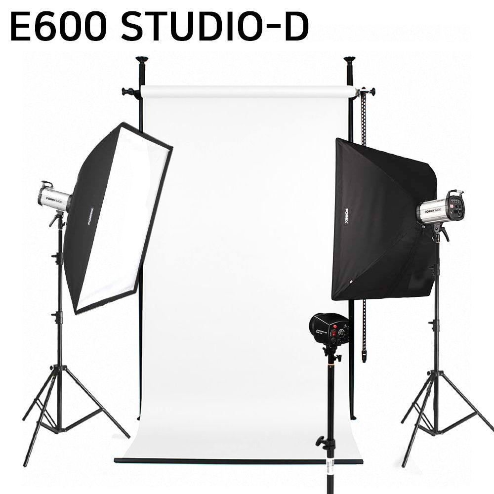 스튜디오 촬영세트(E600 STUDIO-D)고정 배경지 화이트