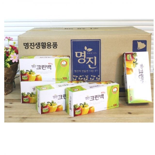 BOX 명진 크린백 (17x25cm) 100매 50개입 위생백