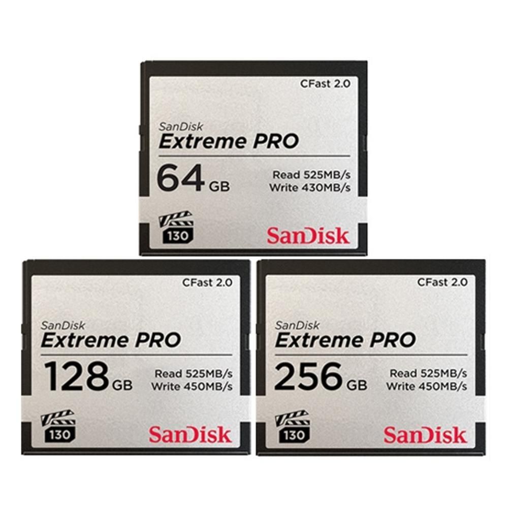 CFast 2.0 Extereme Pro 525MB s VPG-130 128GB