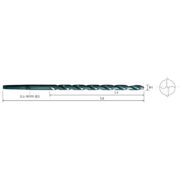 테이퍼롱드릴(HSS) D46.0X500 (D1207460) LTD460-50