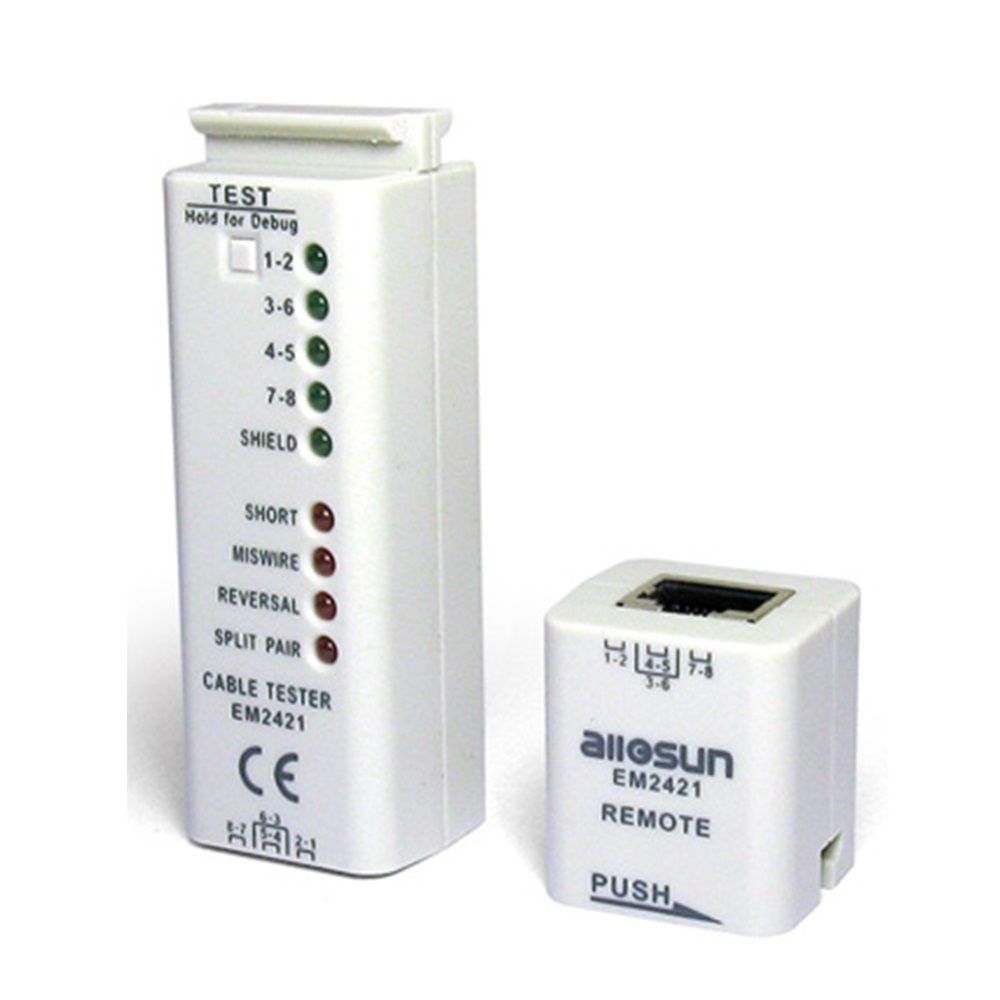 케이블테스터기 EM-2421 NETWORK CABLE TESTER 인터넷