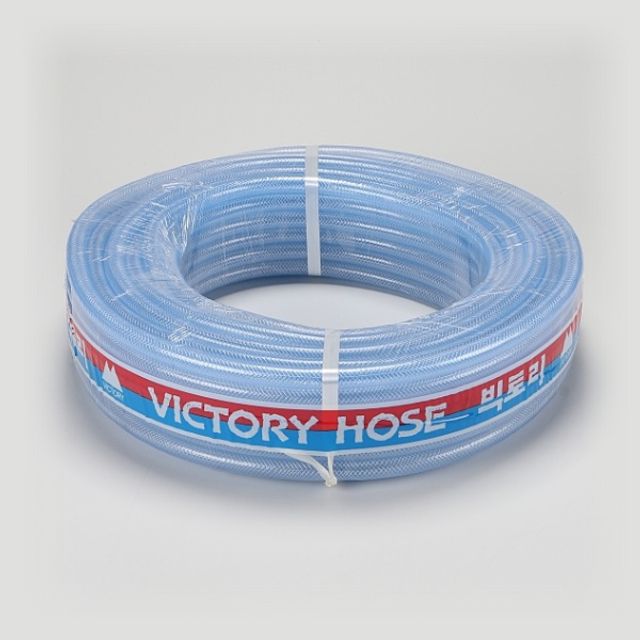 편사 호스 일반편사 하늘색 16MM 40M 투명 농업