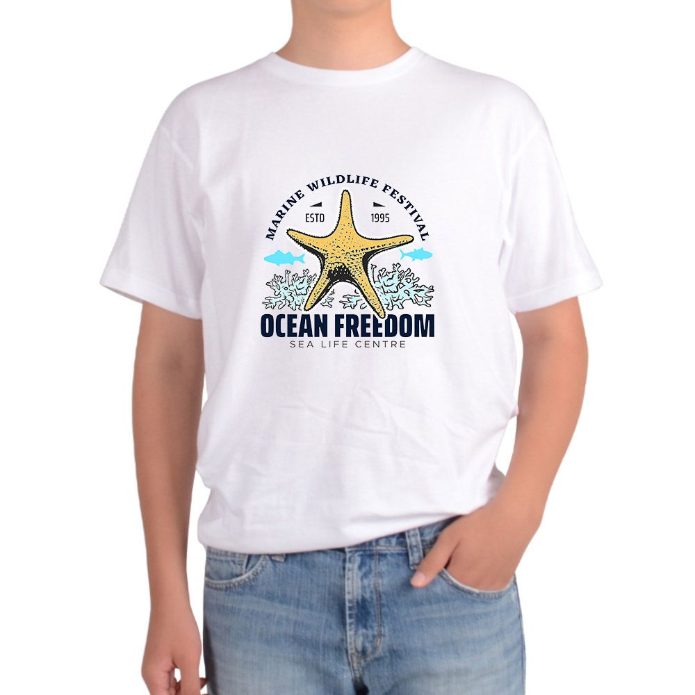 오버핏반팔 해양생물 OCEAN FREEDOM 불가사리