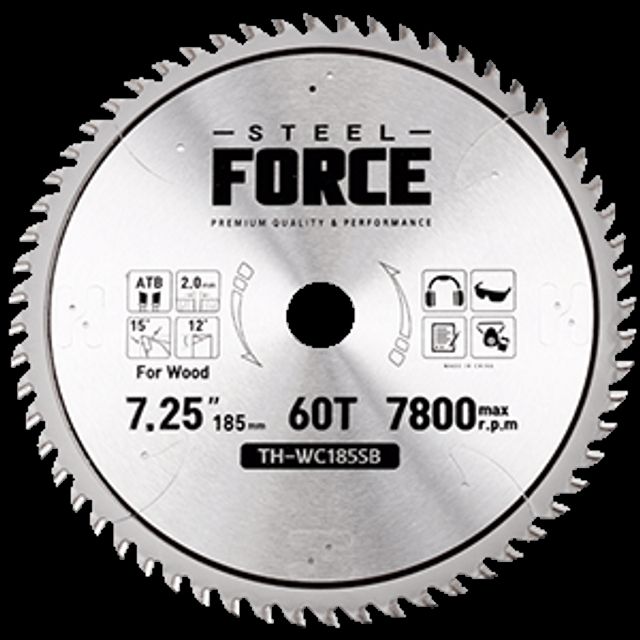 STEELFORCE 팁쇼 TH-WC185SB(목공용) 7인 치(185)x19