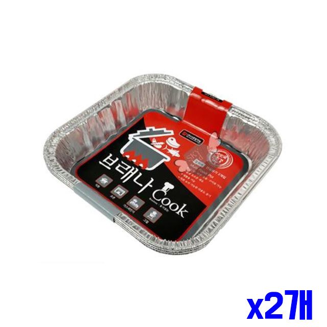 직화용냄비 x2개 사각 일회용 2750ml 3개입 직화냄비