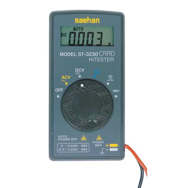 새한 ST-3230 포켓 디지털테스터기 AC/DC500V