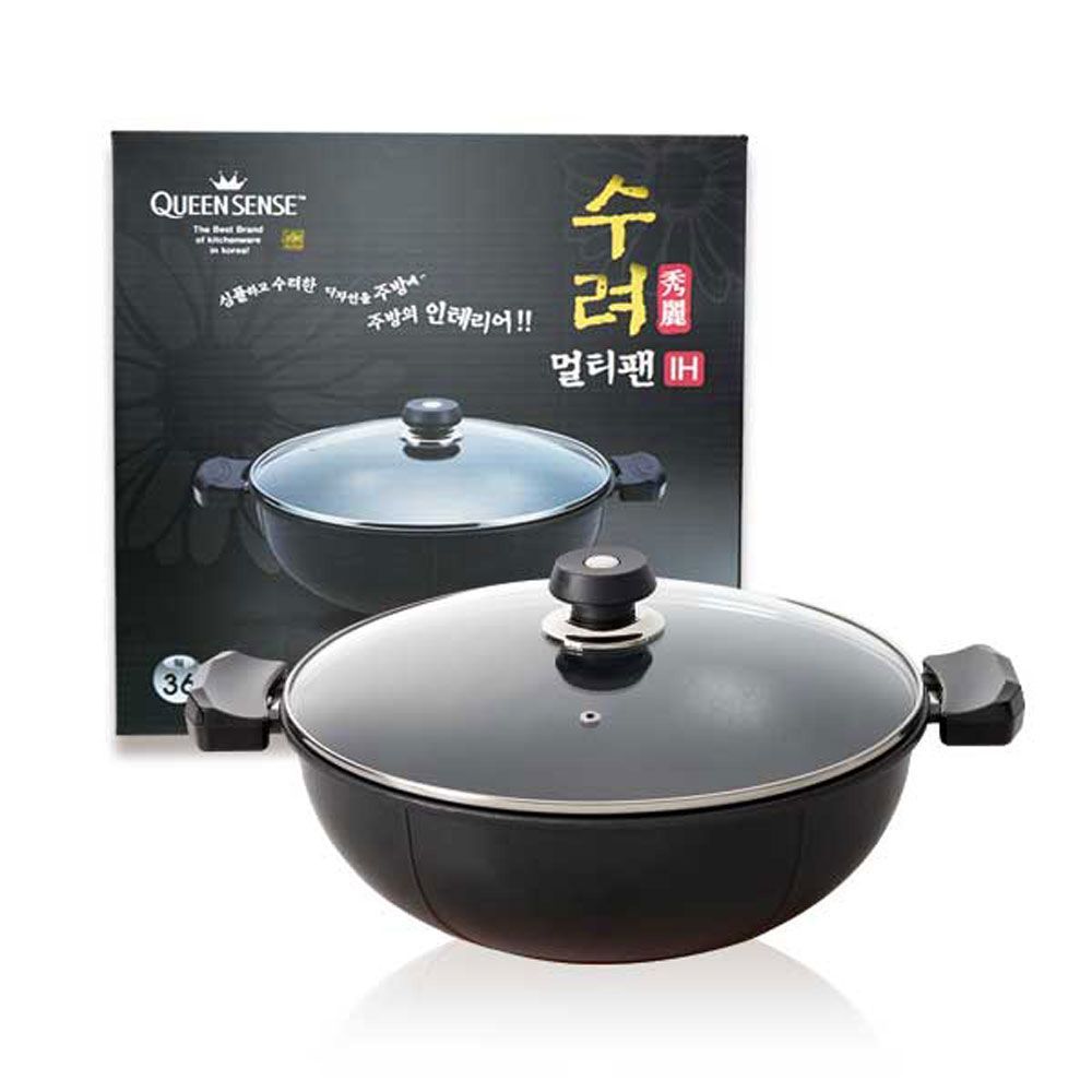 인덕션 수려 멀티팬 36cm I후라이팬 만능팬 찜팬