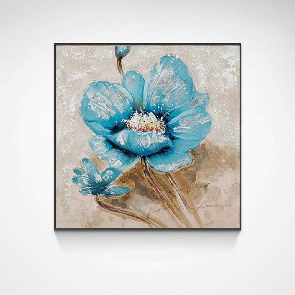 인테리어 3D 플라워 캔버스 아트 프레임 50x50cm
