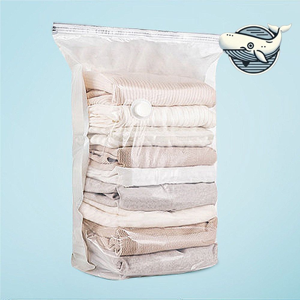 여유 공간 확보 대형 압축팩 의류 정리 비닐