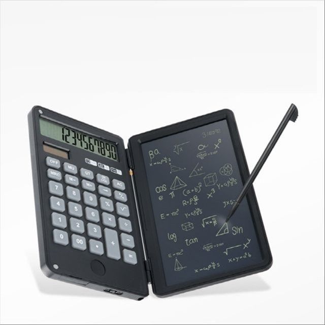 2 in 1 전자 계산기 메모패드 메모보드 전자노트 탁