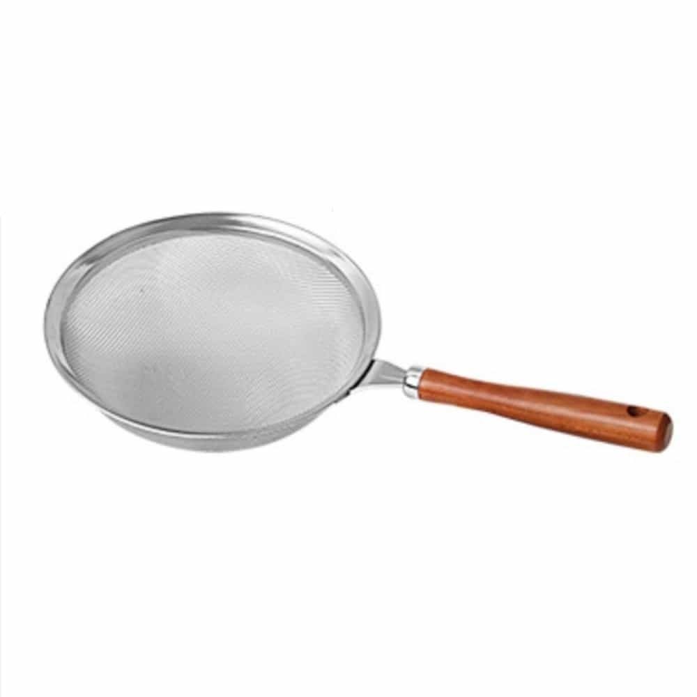 원목 건지기 소 13cm 주방튀김뜰채 스텐뜰채