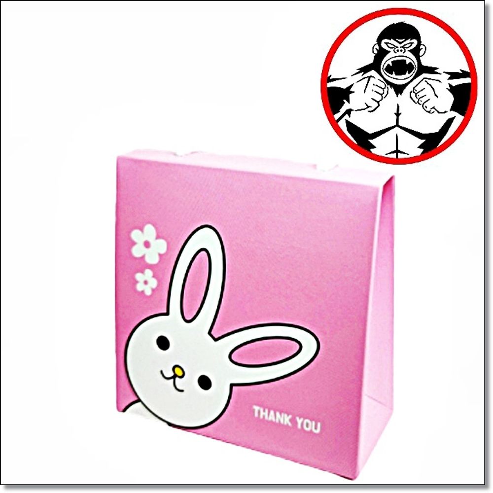 럭키 선물박스 토끼핑크 115x50x115mm 1묶음100장