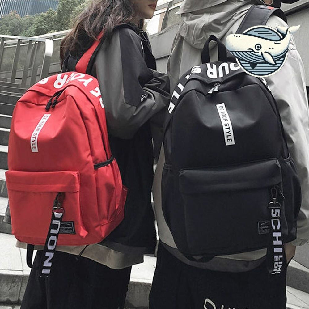 학생 커플백팩 레터링 캐주얼 가방 다용도 수납
