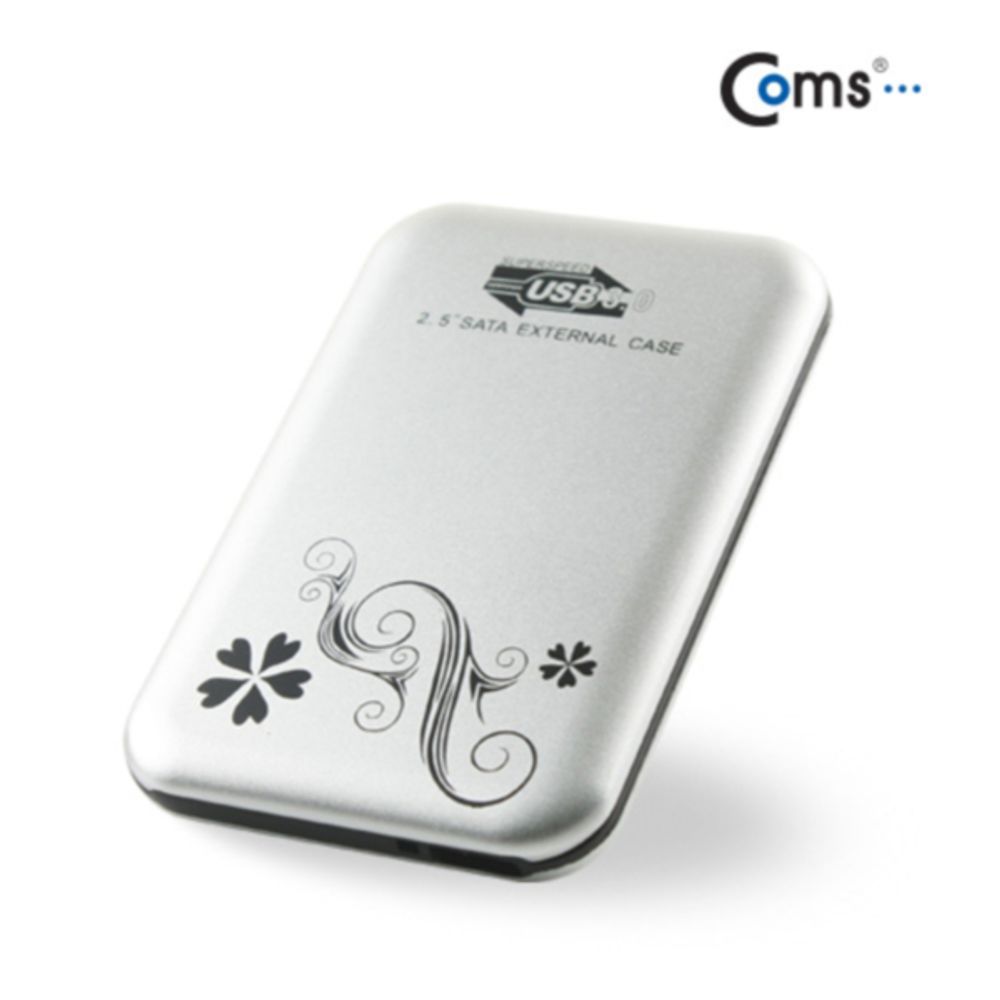 Coms USB 외장 케이스(SATA HDD) 2.5 USB 3.0 Silver