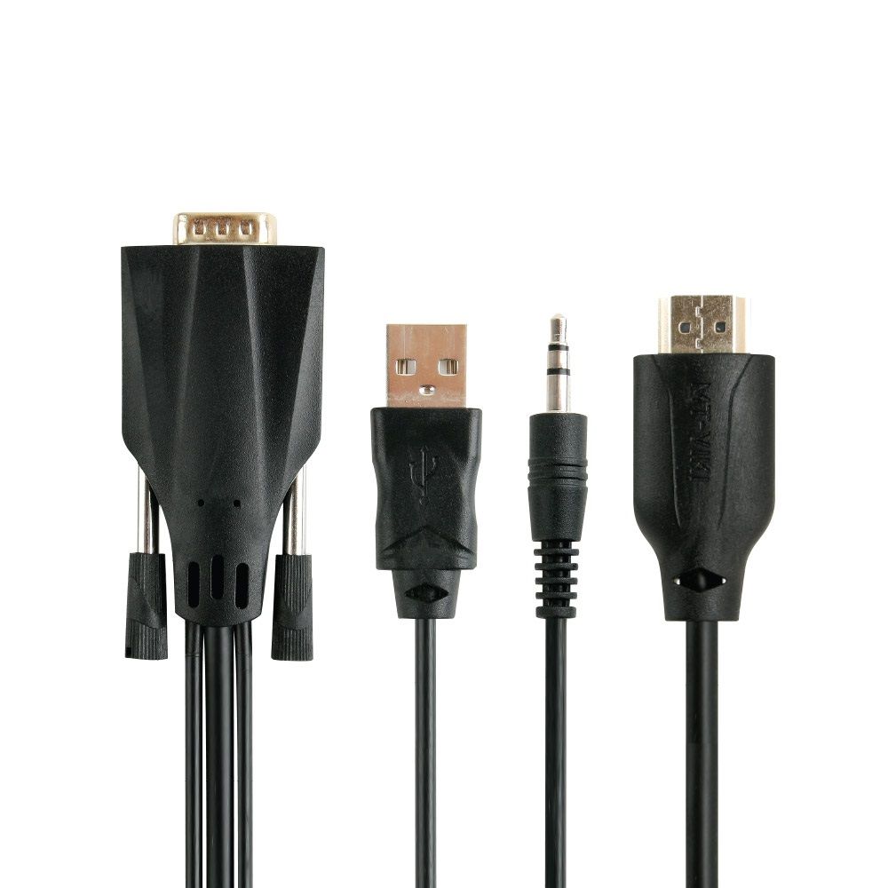 VGA to HDMI 컨버터 1.5M 오디오 지원 USB전원